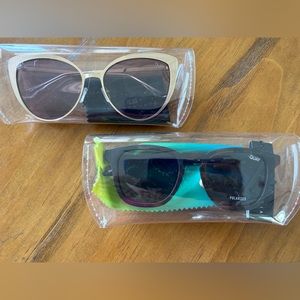 Quay sunglasses. One brand new the other pair worn one time